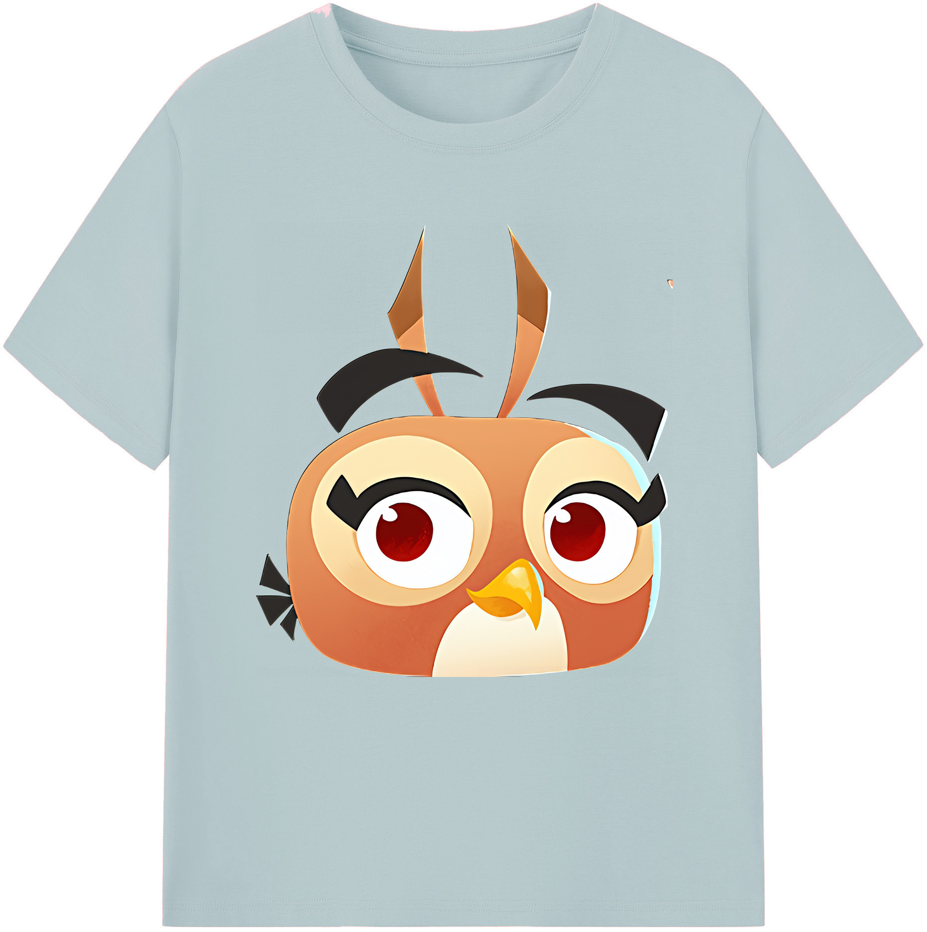 （画像用） Angry Birds アングリーバード 綿100％半袖Tシャツ（フロントプリント）